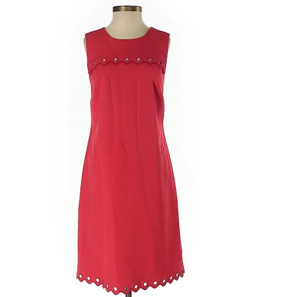 NWT. J. Crew Scalloped dress with grommets size 2 - Picture 5 of 8